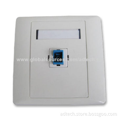 Fiber-optic Faceplate with 86 Types and One Port, Suitable for SC Simplex Adapter